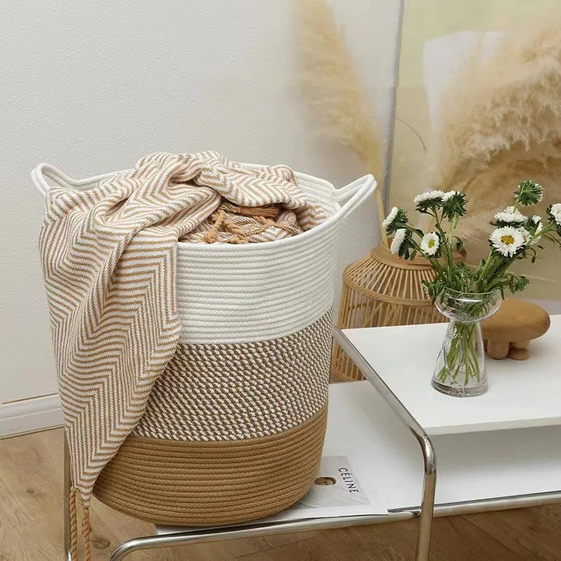Thick Heavy Cotton Rope Laundry Bucket Rieworkes