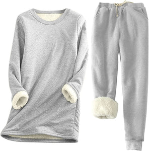 Ympkerial Lounge Sets for Women Travel Clothes Women Plus Size Sweat Suits for Women Plus Size Sweat Suits for Women Womens Two Piece Sets 2 Piece Sweat Sets for Women Casual Warm Winter Solid Pants Rieworkes