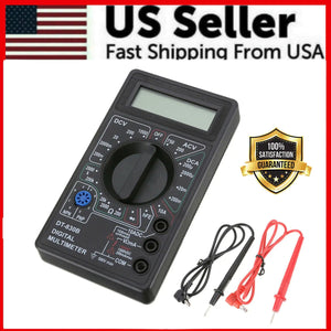 7 Fn Digital Multimeter AC DC Voltage Volt 10 Amp Current Resistance Ohm Meter - Rieworkes