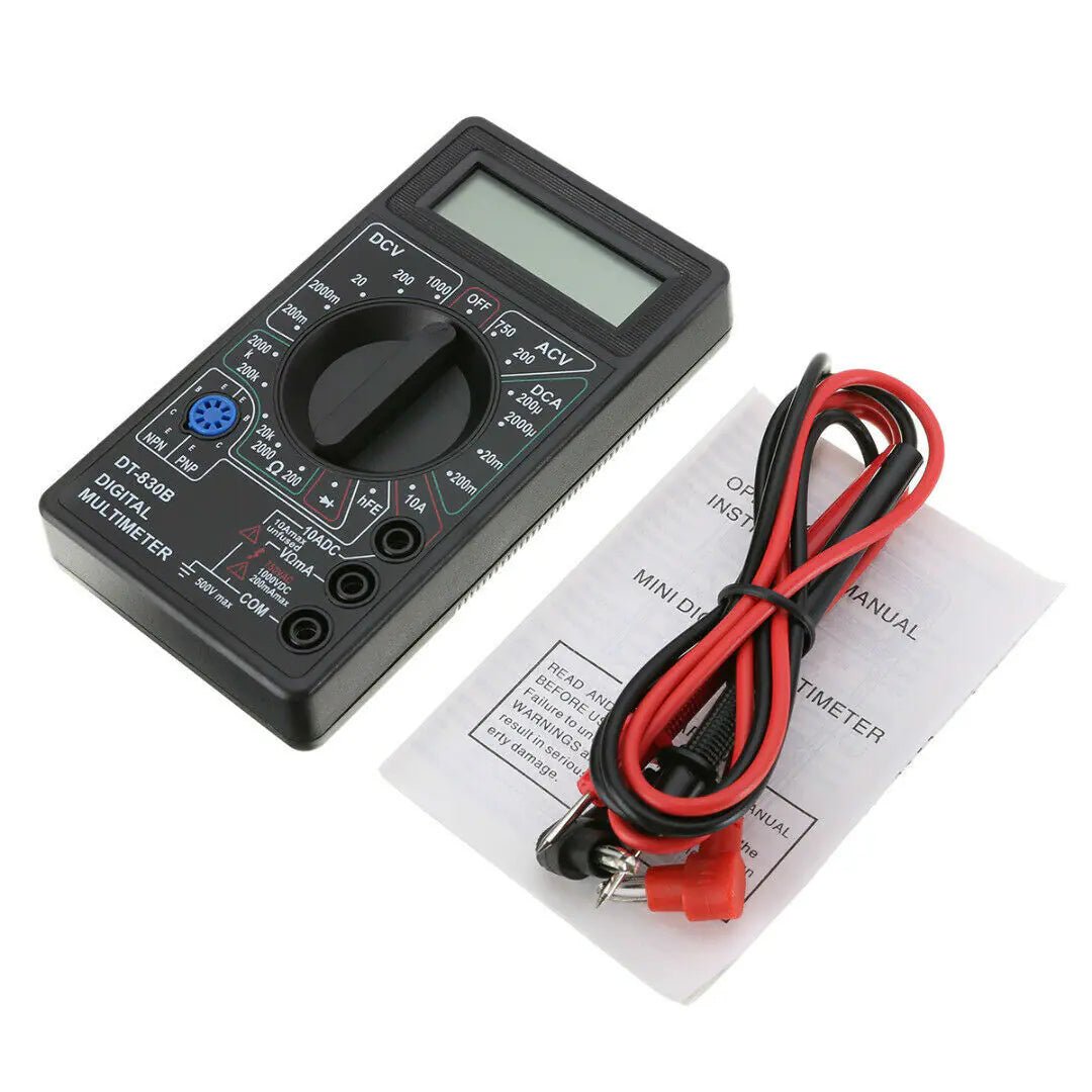 7 Fn Digital Multimeter AC DC Voltage Volt 10 Amp Current Resistance Ohm Meter - Rieworkes