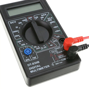 7 Fn Digital Multimeter AC DC Voltage Volt 10 Amp Current Resistance Ohm Meter - Rieworkes