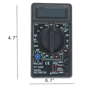 7 Fn Digital Multimeter AC DC Voltage Volt 10 Amp Current Resistance Ohm Meter - Rieworkes