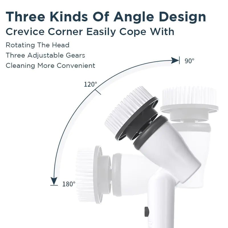 7 In 1 Adjustable Angle Electric Cleaning Brush - Rieworkes