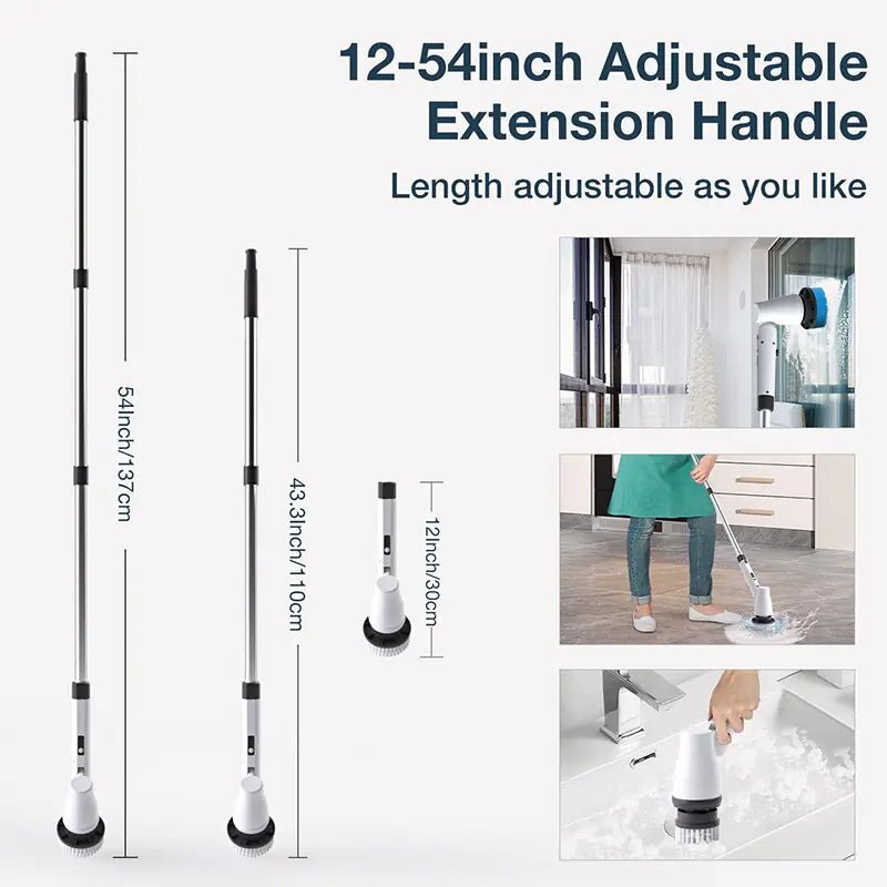 7 In 1 Adjustable Angle Electric Cleaning Brush - Rieworkes