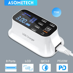 LED Display USB Charger Rieworkes