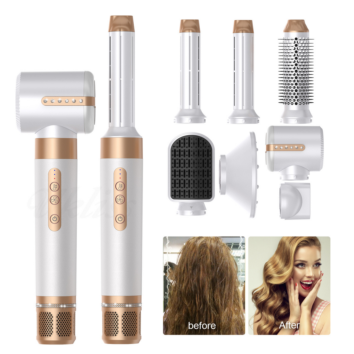 7-in-1 Hot Air Hair Styling Comb Mimarta