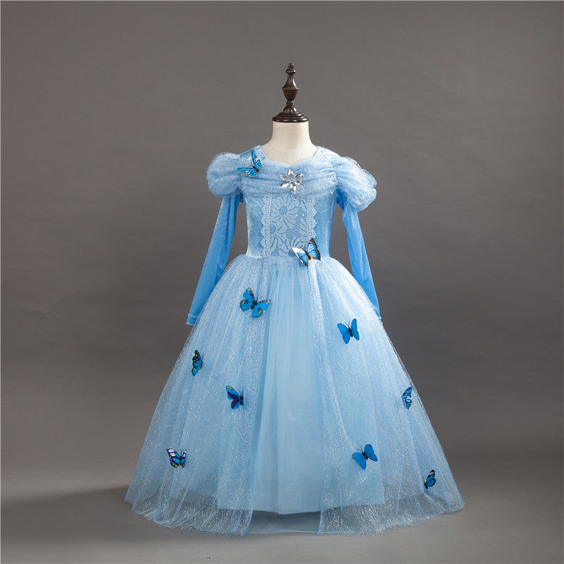 Cinderella Halloween Dress for Girls - Princess Costume Mimarta