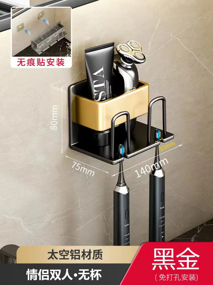 Wall-Mounted Toothbrush and Cup Holder for Bathroom Mimarta