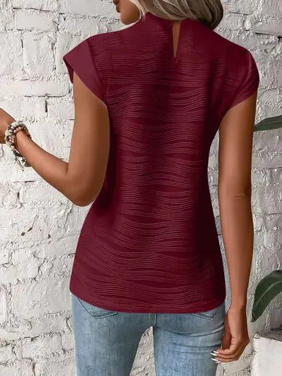 Terri Cap Sleeve Shirt- Rieworkes