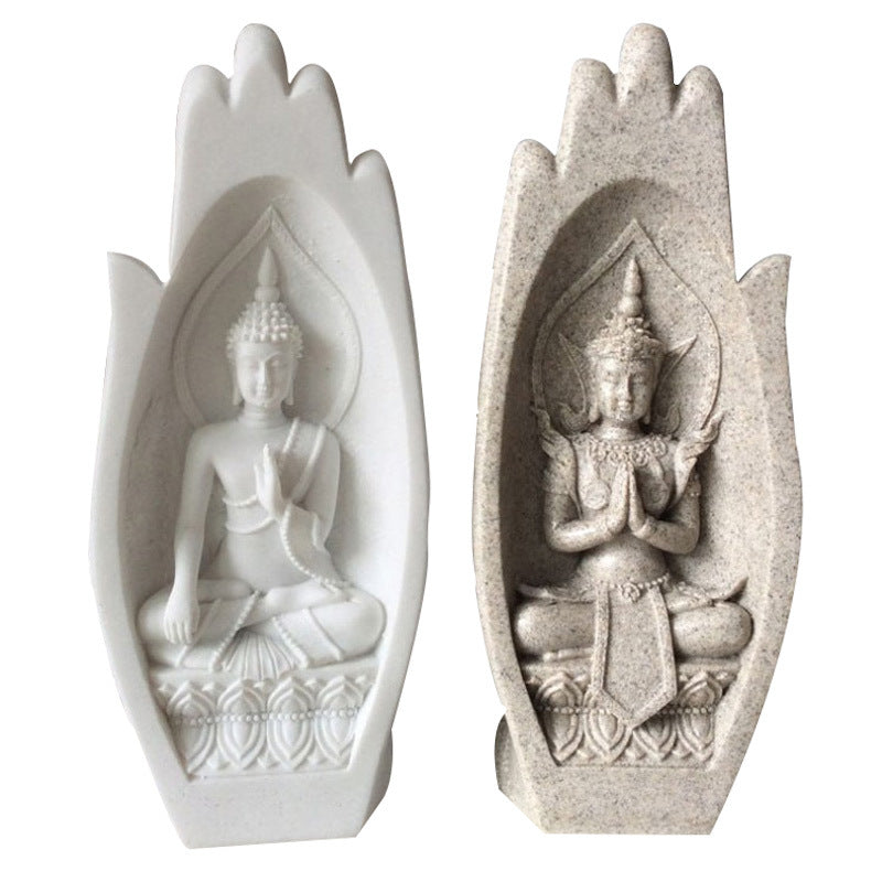Creative Resin Buddha Hand Sculpture for Home Decor Mimarta