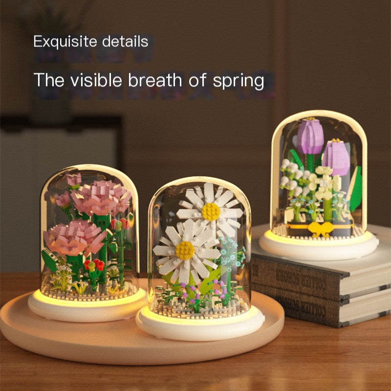 Eternal Flower Bouquet Sunflower Building Block Set Mimarta