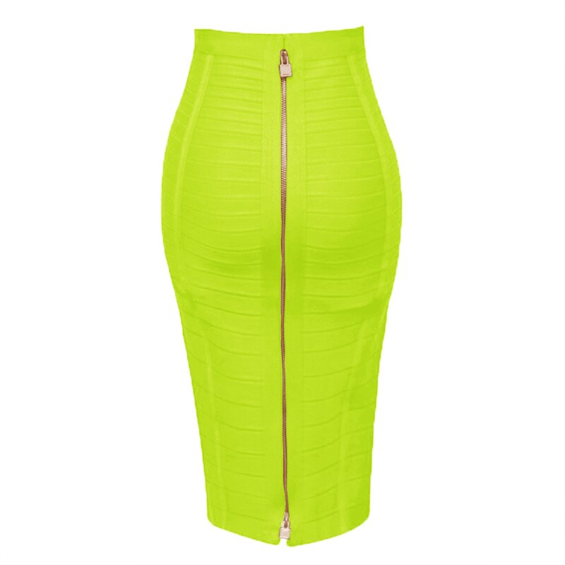 Sexy Solid Color Zipper Bodycon Dress Mimarta