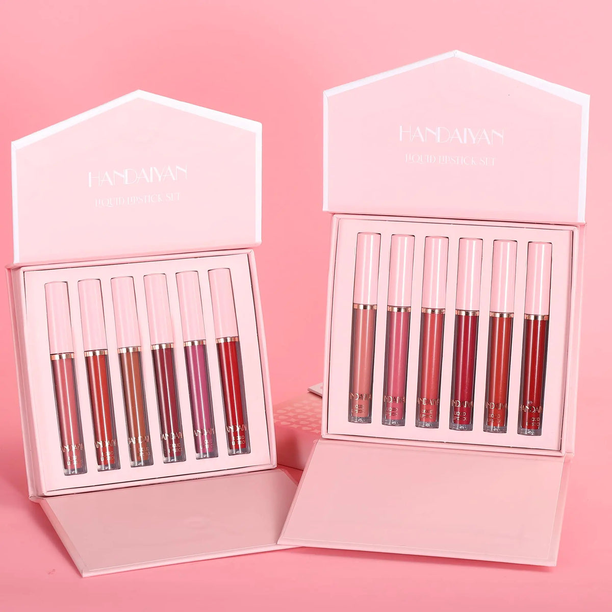 BestLand 6Pcs Matte Liquid Lipstick Makeup Set, Matte liquid Long-Lasting Wear Non-Stick Cup Not Fade Waterproof Lip Gloss (Literary Allure Gift Set B) Literary Allure Gift Set B Rieworkes