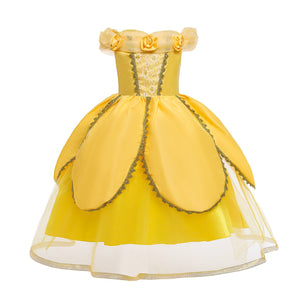 Belle Princess Halloween Dress for Kids (Beauty and the Beast) Mimarta
