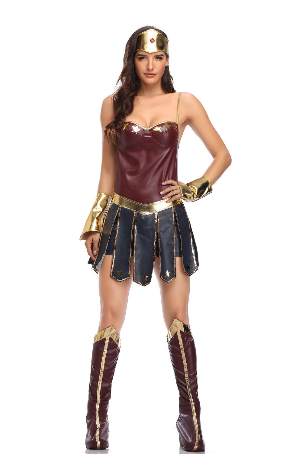 Sexy Superhero Halloween Costume - Wonder Woman Dress Mimarta