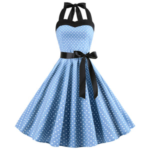 Vintage Polka Dot Strapless Maxi Dress for Women Mimarta