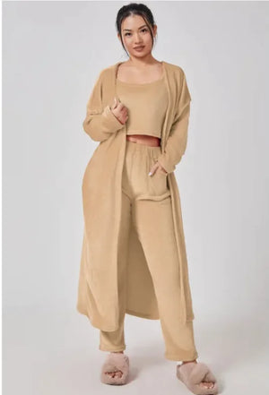 Women's 3-Piece Cozy Winter Lounge Set Mimarta