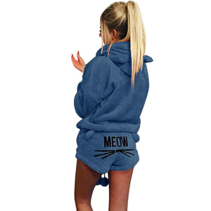 Meow Hoodie PJ's set Rieworkes