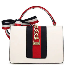 Small Square Bag with Ribbon and Wine God Design Rieworkes