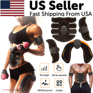 EMS Abdominal Muscle Toning Trainer ABS Stimulator Toner Fitness Binder Gym Belt Rieworkes