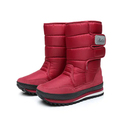 Winter Non-Slip Waterproof Cotton Flat Boots Mimarta
