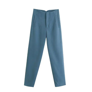 Chic Office Lady Straight Pants Rieworkes