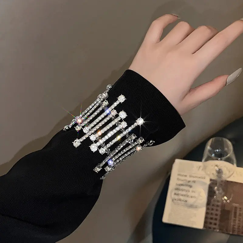 Luxury Rhinestone Statement Bracelet for Women Mimarta