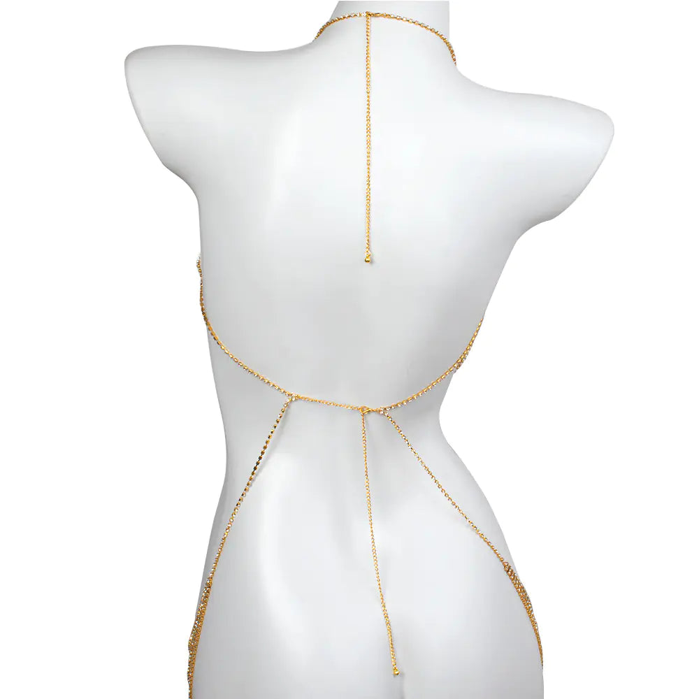 Luxury Rhinestone Geometric Butterfly Body Chain Mimarta