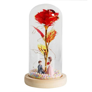 Enchanted Glass Rose Decoration Rieworkes