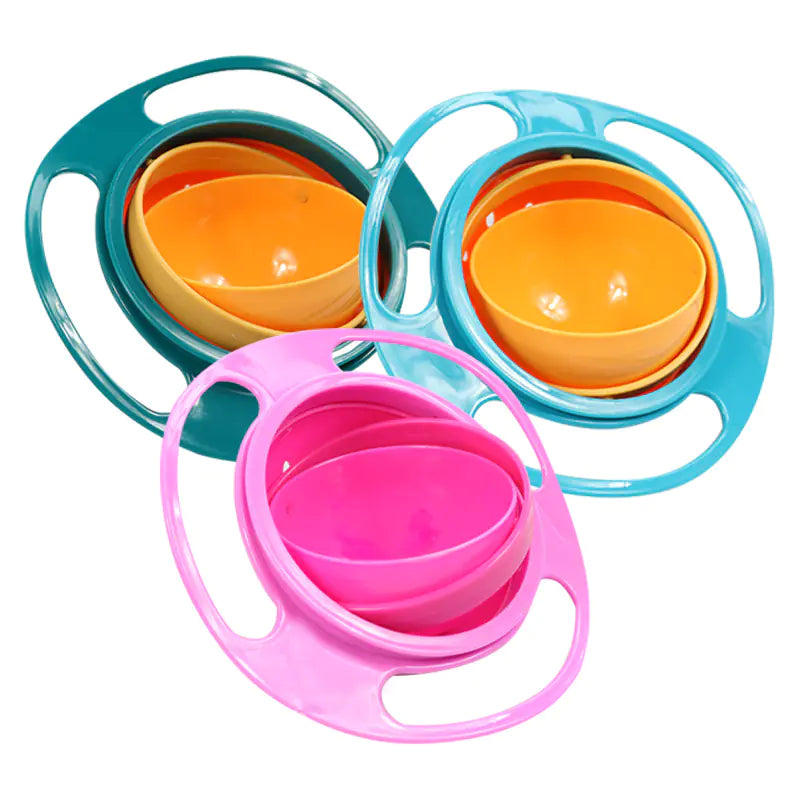 Flying Saucer Bowl with 360-Degree Spill Proof Design Mimarta