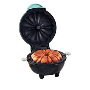 XOOMIX Mini Cake Maker Electric Cake Maker Double Side Quick Heating for Breakfast Parties Non-stick Surface Easy to Clean Blue Rieworkes