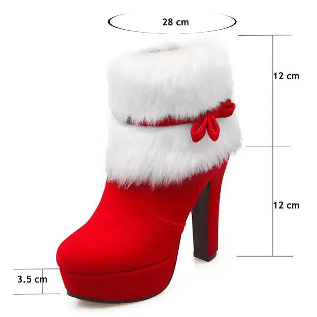 Boots Christmas High Heels Rieworkes