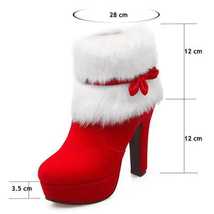 Boots Christmas High Heels Rieworkes