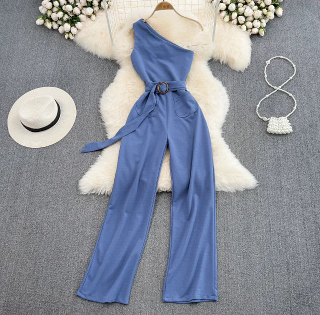 SlimFit High-Waist Jumpsuit Rieworkes