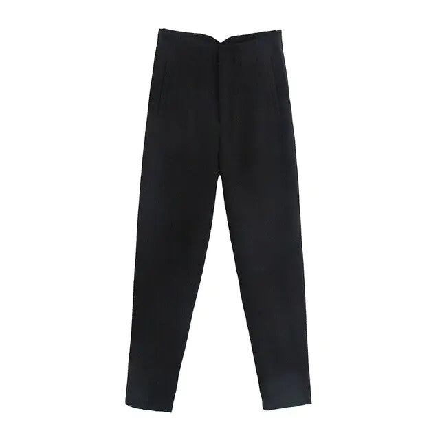 Chic Office Lady Straight Pants Rieworkes