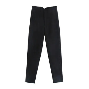 Chic Office Lady Straight Pants Rieworkes