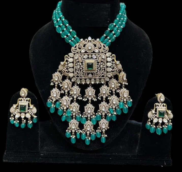 Alloy Gold-plated Blue Jewel Set Rieworkes