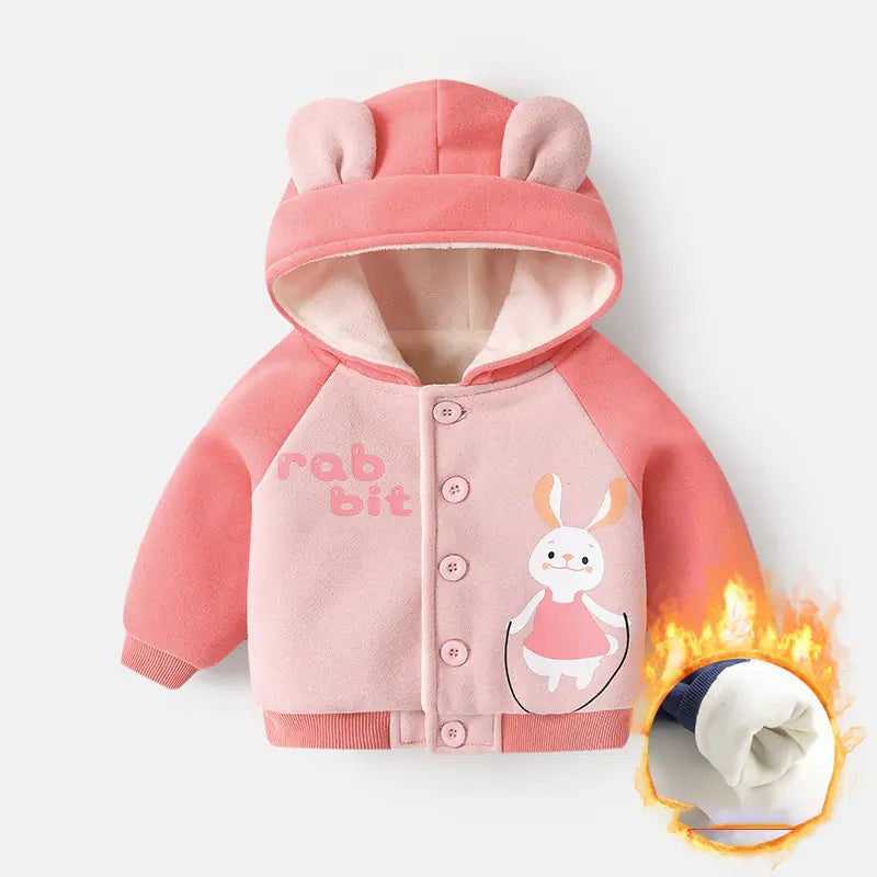 Baby Fleece Hooded Jacket for Boys and Girls Winter Mimarta