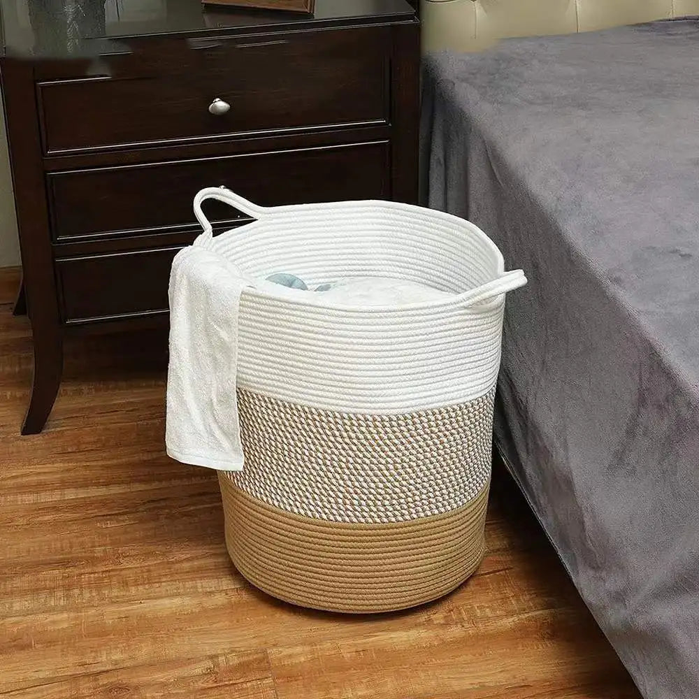 Thick Heavy Cotton Rope Laundry Bucket Rieworkes