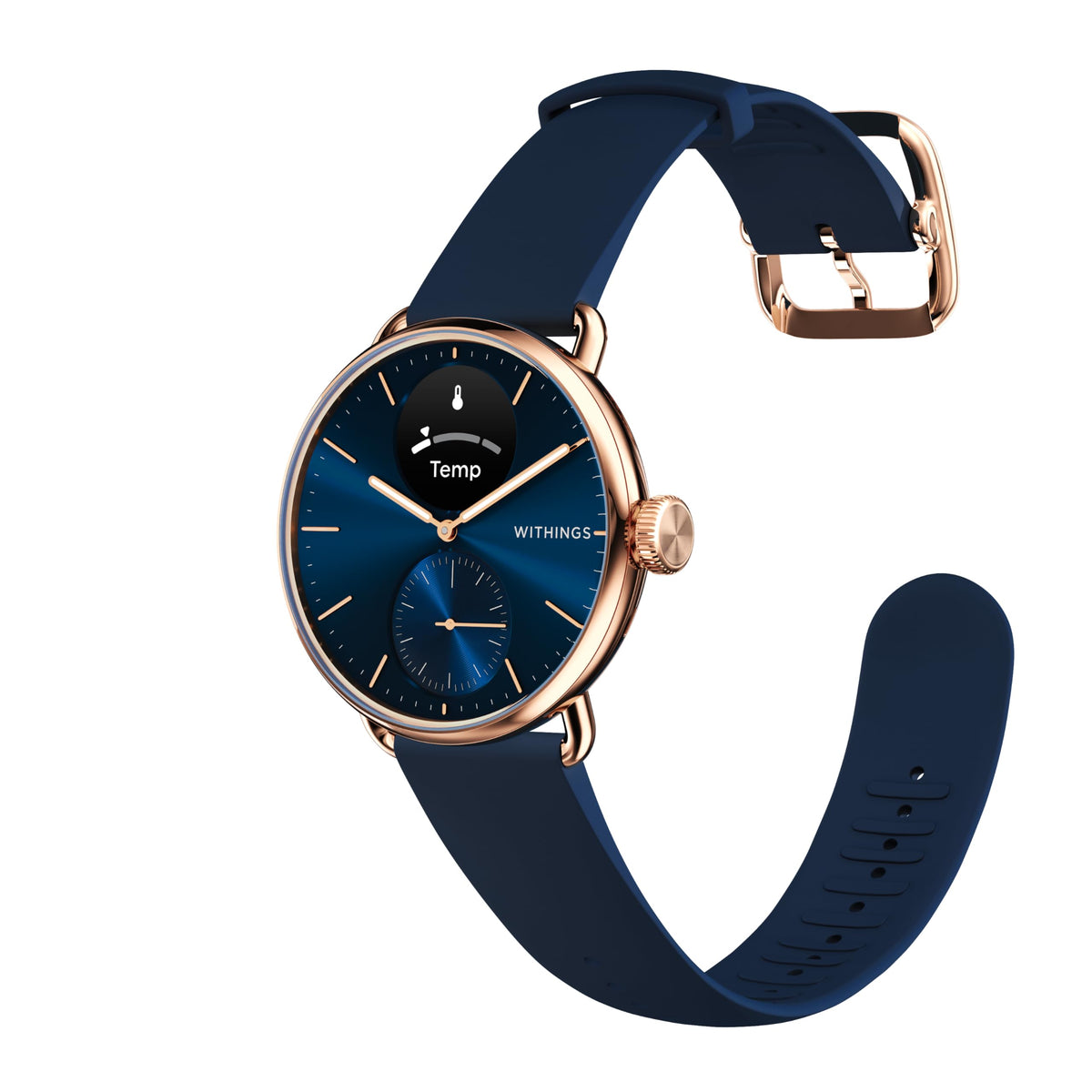 Withings ScanWatch 2 - Hybrid Smart Watch Heart Rate Monitoring Fitness Tracker Cycle Tracker Sleep Monitoring GPS Tracker 30-Day Battery Life Android & Apple Compatible HSA/FSA Mimarta
