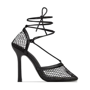 Netted Tie Up Heels Rieworkes