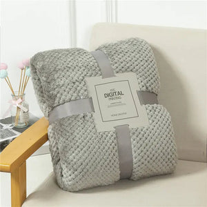Fluffy Plaid Winter Bed Blankets Rieworkes