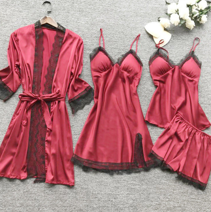 Summer Sexy Women's Loungewear Pajama Set (4 Pieces) Mimarta