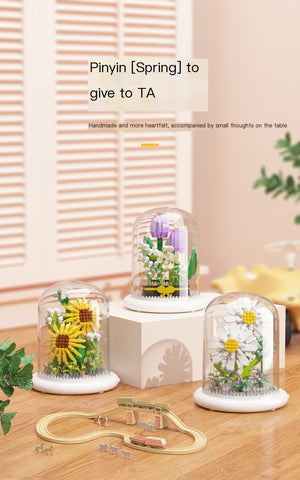 Eternal Flower Bouquet Sunflower Building Block Set Mimarta