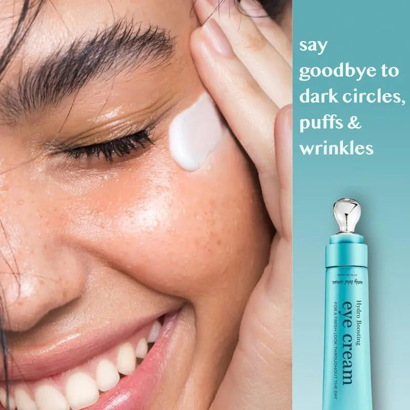 Under Eye Cream for Dark Circles and Puffiness - Caffeine Eye Cream Anti Aging Brightener With Niacinamide, Squalane, Peptide Complex, Korean Skin Care Formula - Massage Zinc Roller - Puffy Eyes 0.7 Fl Oz (Pack of 1) Rieworkes