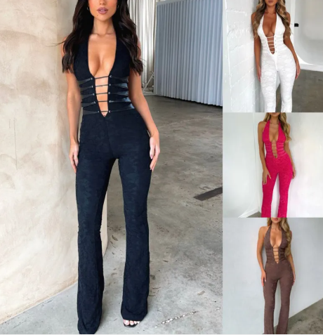 Lace Fit Jumpsuit Mimarta
