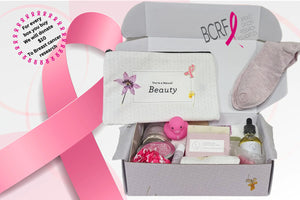 Breast cancer Awareness Gift Box - Hope for a warrior / a survivor / a mother - this is a support care pamper package -  Natural Lavender Bath & Body Relaxing Package Rieworkes