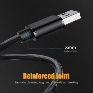 USB 3.0 A Male to A Male Cable Data Transfer Super Speed Power Charger Metal 6FT Rieworkes