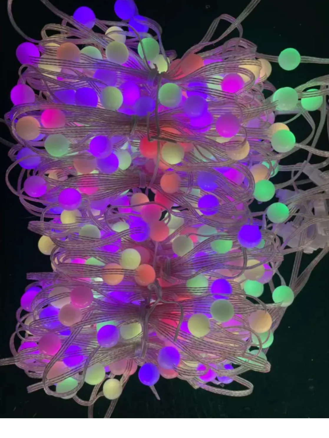 LED Bluetooth Smart RGB Curtain Lights - DIY Fairy Light Garland for Parties, Weddings, and Christmas Decor Rieworkes