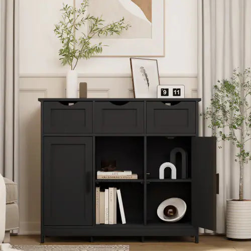 Storage Cabinets,Wooden Floor Cabinet,with Drawers And Shelves Storage Cabinets,Accent Cabinet For Living Room,Bedroom,Bathroom Furniture Home Decor Rieworkes